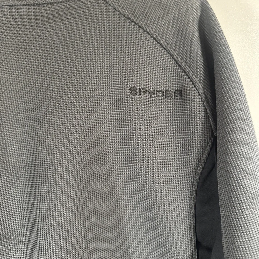 Spyder Men's Jacket Black Gray 1/4 Zip New NWT‎ Size M Medium